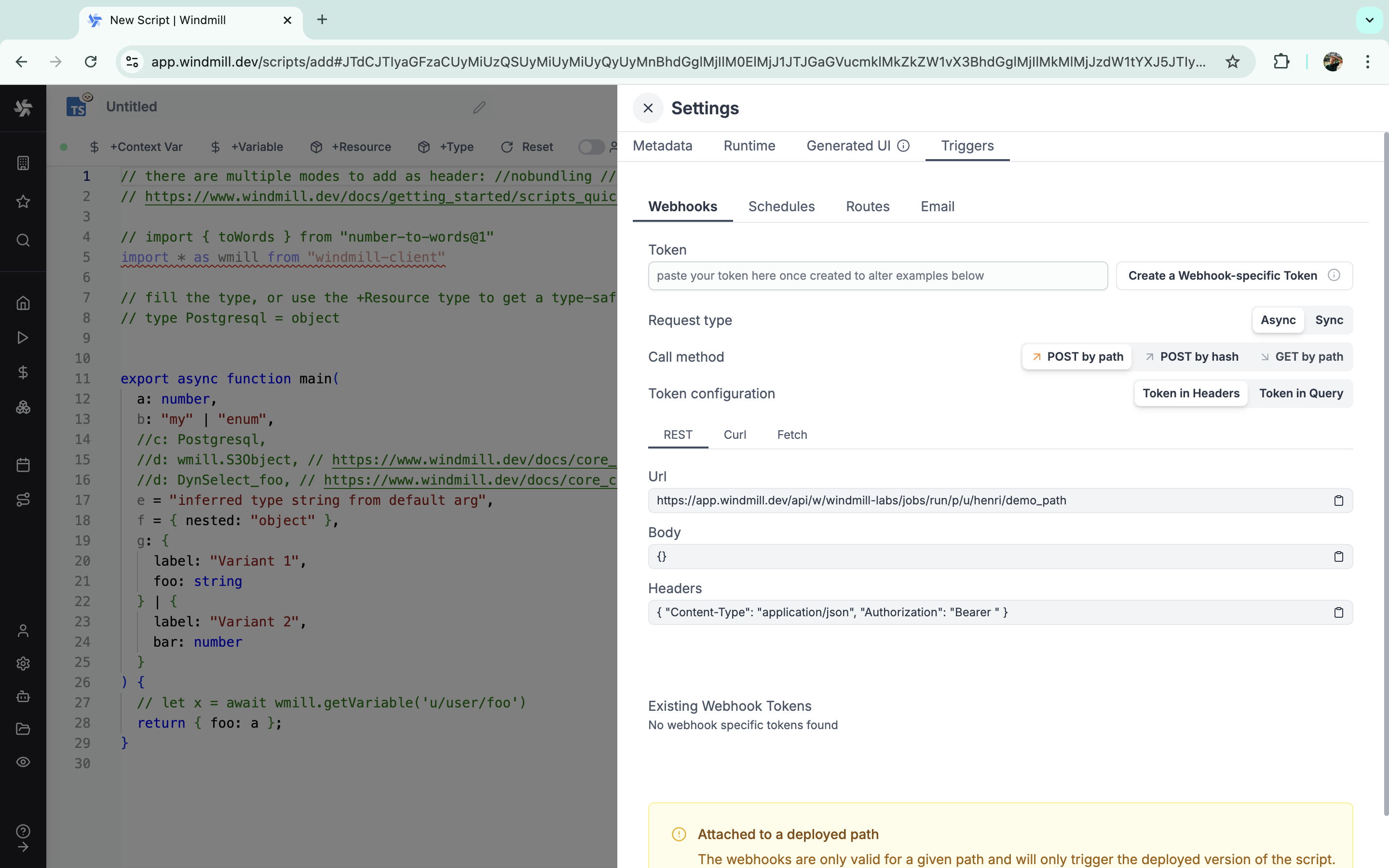 Script triggers Script triggers